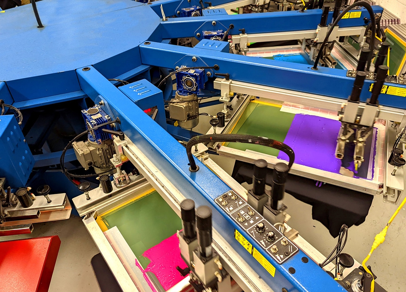 automatic press for custom t-shirts and apparel