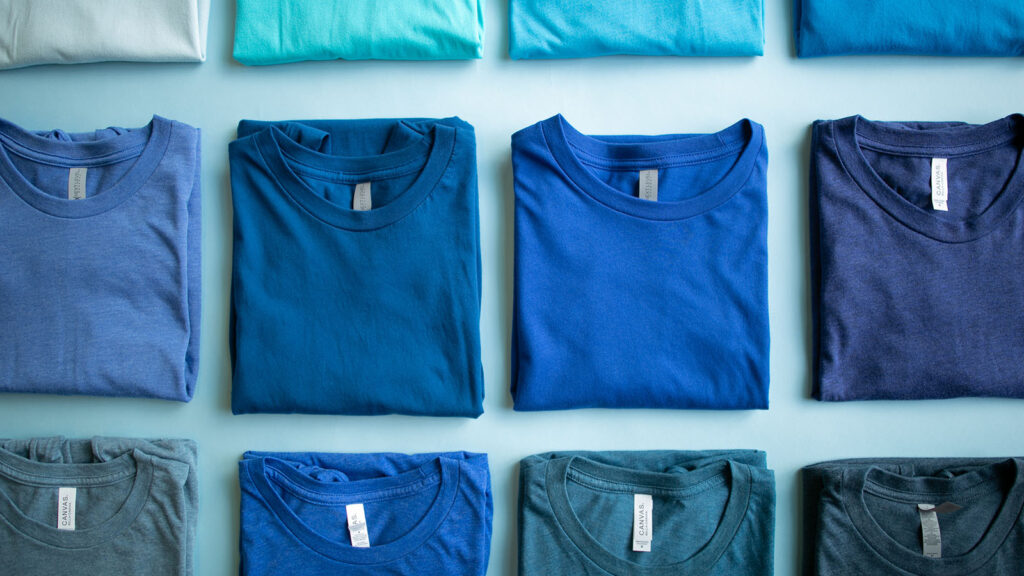 variety of cotton t-shirts
